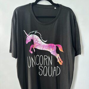 Unicorn Squad Black T-Shirt 3XL